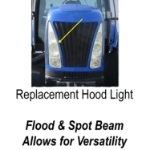 Picture of CREE LED Flood Beam Hood Light for New Holland Tractors & Skid Steers, 2450 Lumens
