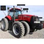 Picture of Complete LED Light Kit for Case IH Magnum Tractors w/ Vertical Mid-Body Lights
