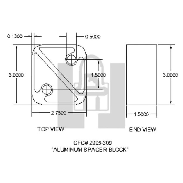 Picture of Aluminum Spacer Block
