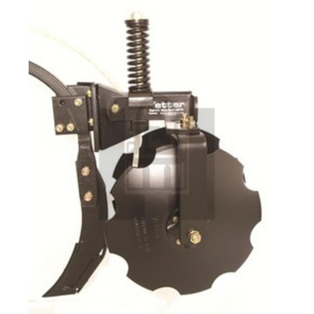 Picture of Notched disc sealer assembly.